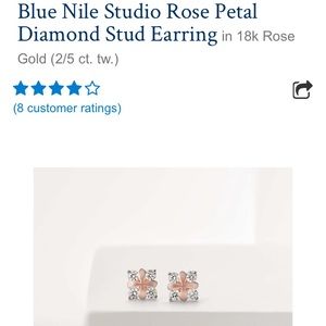 Rose Gold Diamond Earrings